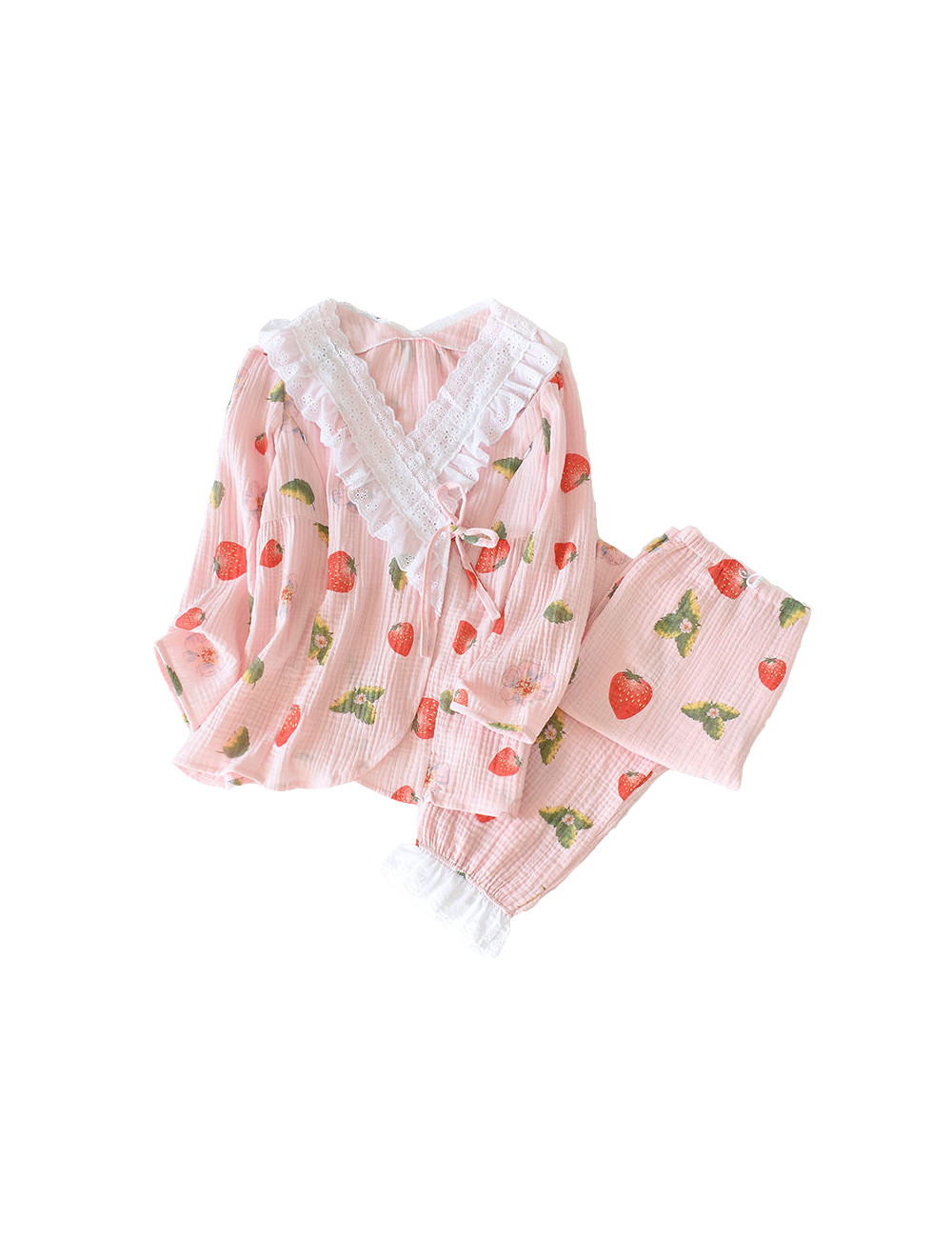 Women Pajamas Sets 100% Cotton Gauze Maternity Wear Loose Breastfeeding Clothing Sleepwear Plus size