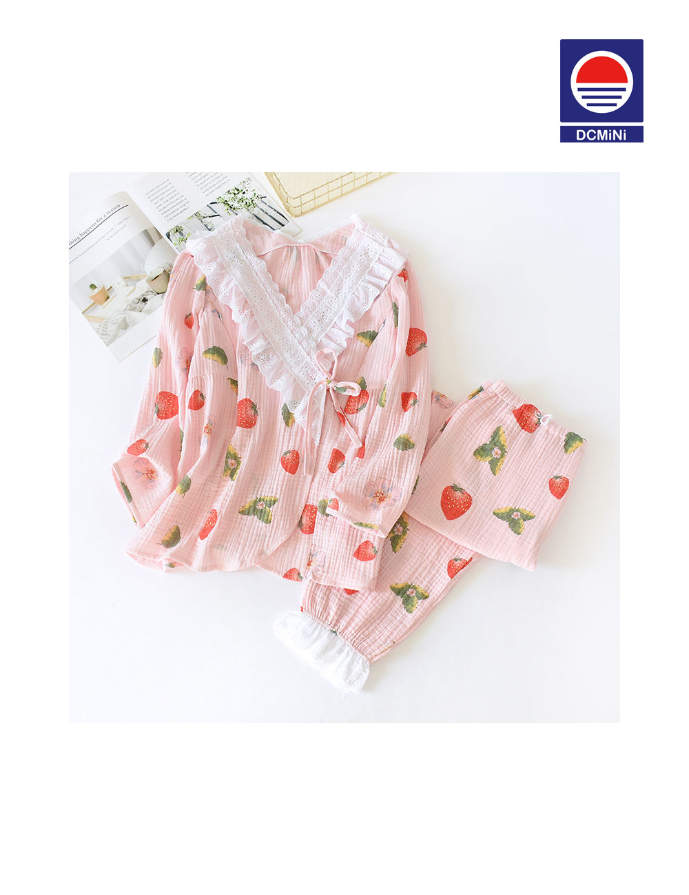 Women Pajamas Sets 100% Cotton Gauze Maternity Wear Loose Breastfeeding Clothing Sleepwear Plus size