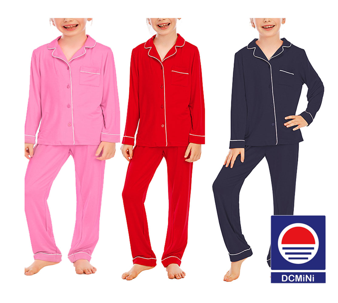 DCMINI Pajamas, Children's Clothing, Classic Long-sleeved Trousers Suits for Boys and Girls.