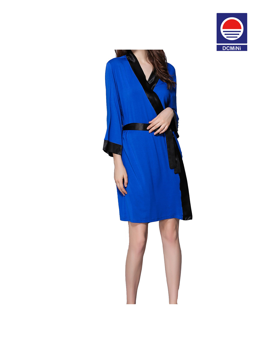 Exquisite Border Modal Robe Bathrobe Bathrobe Large Size Bathrobe V-Neck Sleepwear