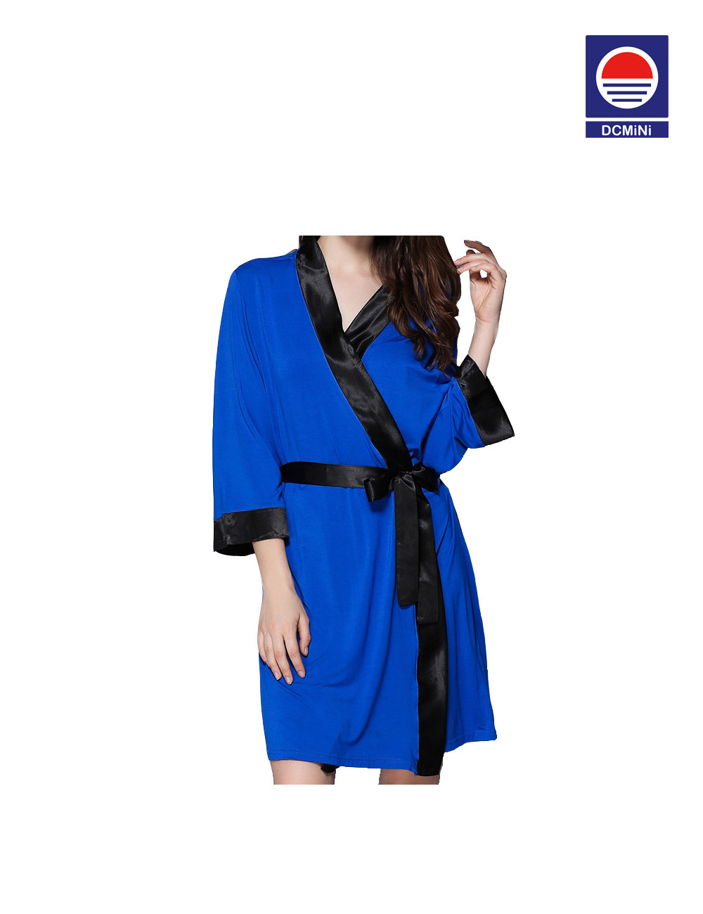Exquisite Border Modal Robe Bathrobe Bathrobe Large Size Bathrobe V-Neck Sleepwear