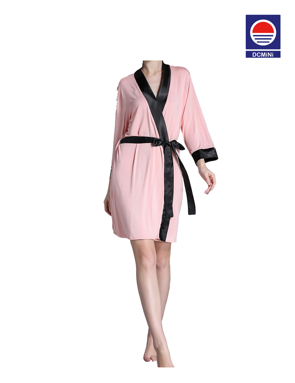 Exquisite Border Modal Robe Bathrobe Bathrobe Large Size Bathrobe V-Neck Sleepwear