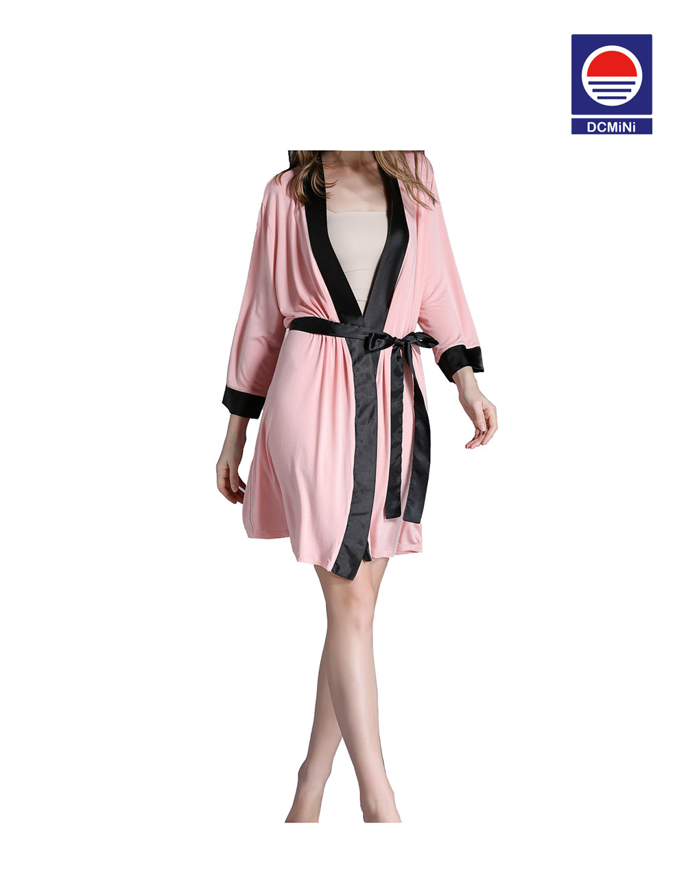 Exquisite Border Modal Robe Bathrobe Bathrobe Large Size Bathrobe V-Neck Sleepwear