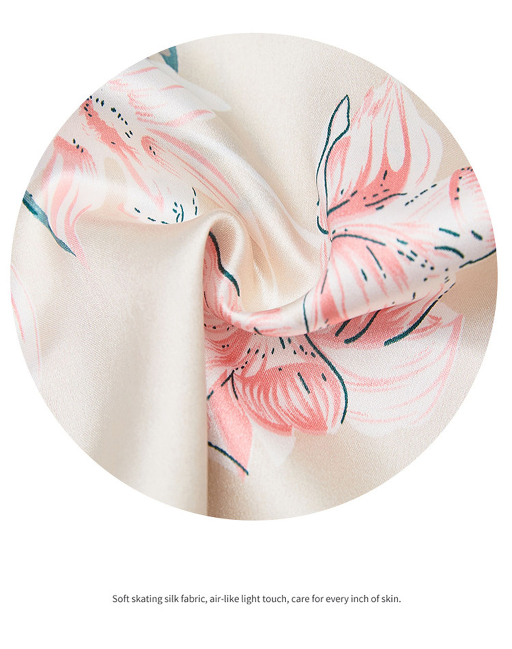 7 Sets of Girls Seven-piece Simulation Silk Vest Geometric Pajamas Home Service Suit Girl Heart.
