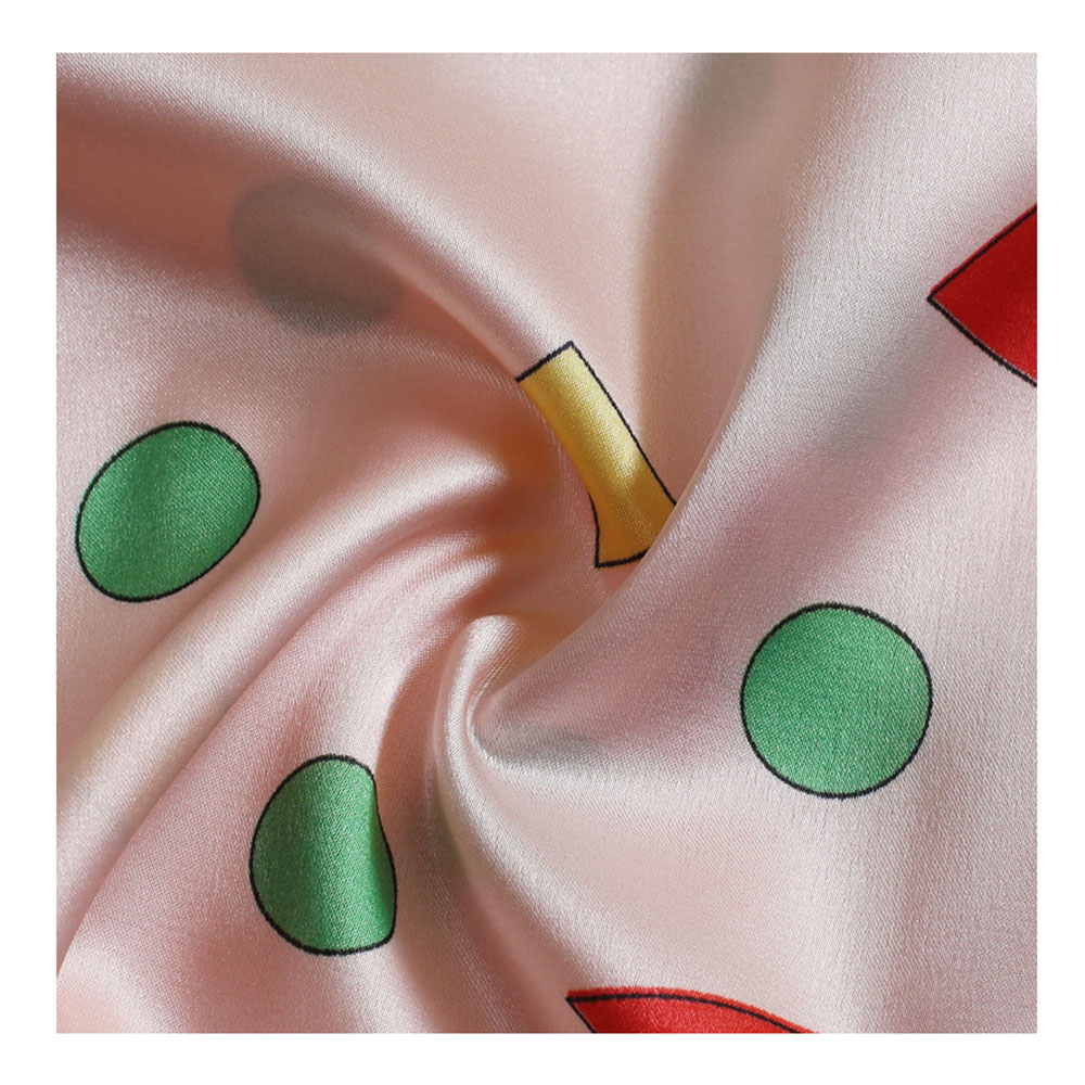 7 Sets of Girls Seven-piece Simulation Silk Vest Geometric Pajamas Home Service Suit Girl Heart.