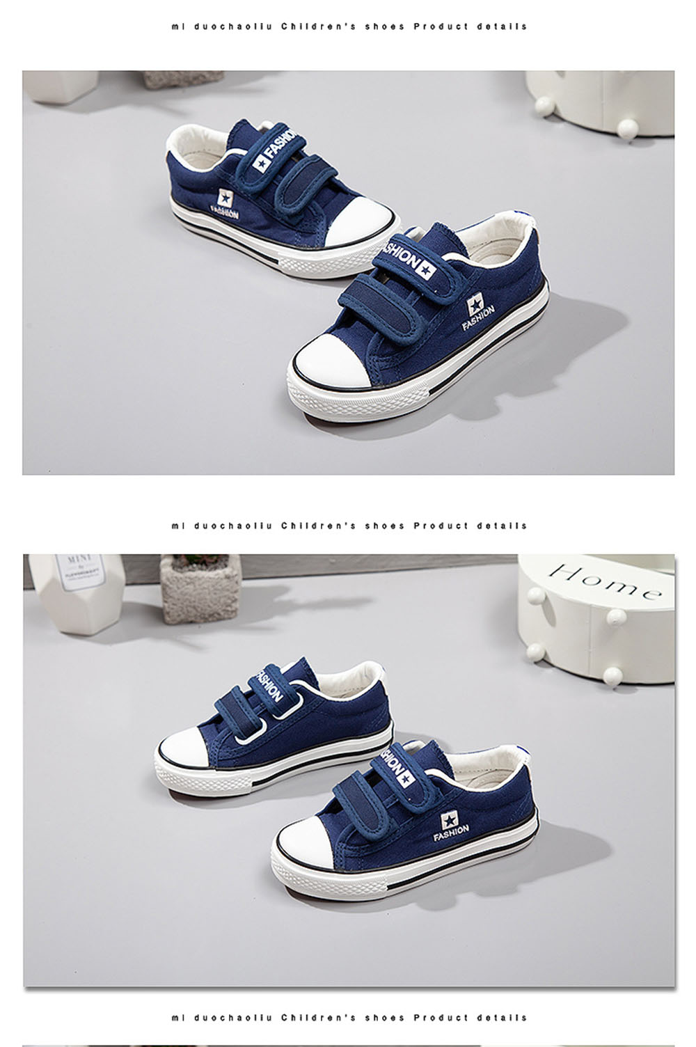 Little White Shoes Sports Children's Shoes Solid Color Non-slip Boys' Cloth Shoes
