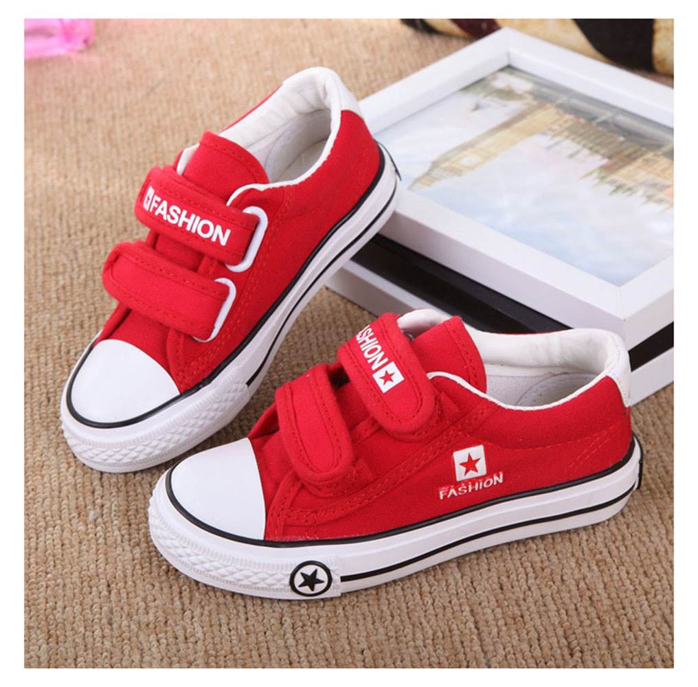Little White Shoes Sports Children's Shoes Solid Color Non-slip Boys' Cloth Shoes