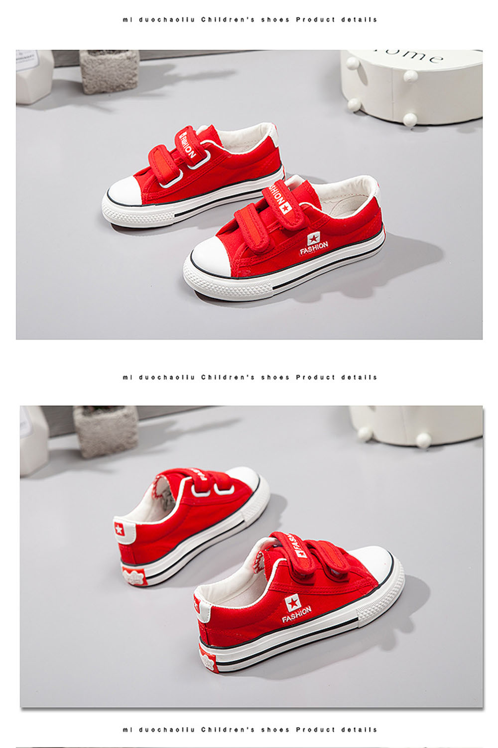 Little White Shoes Sports Children's Shoes Solid Color Non-slip Boys' Cloth Shoes