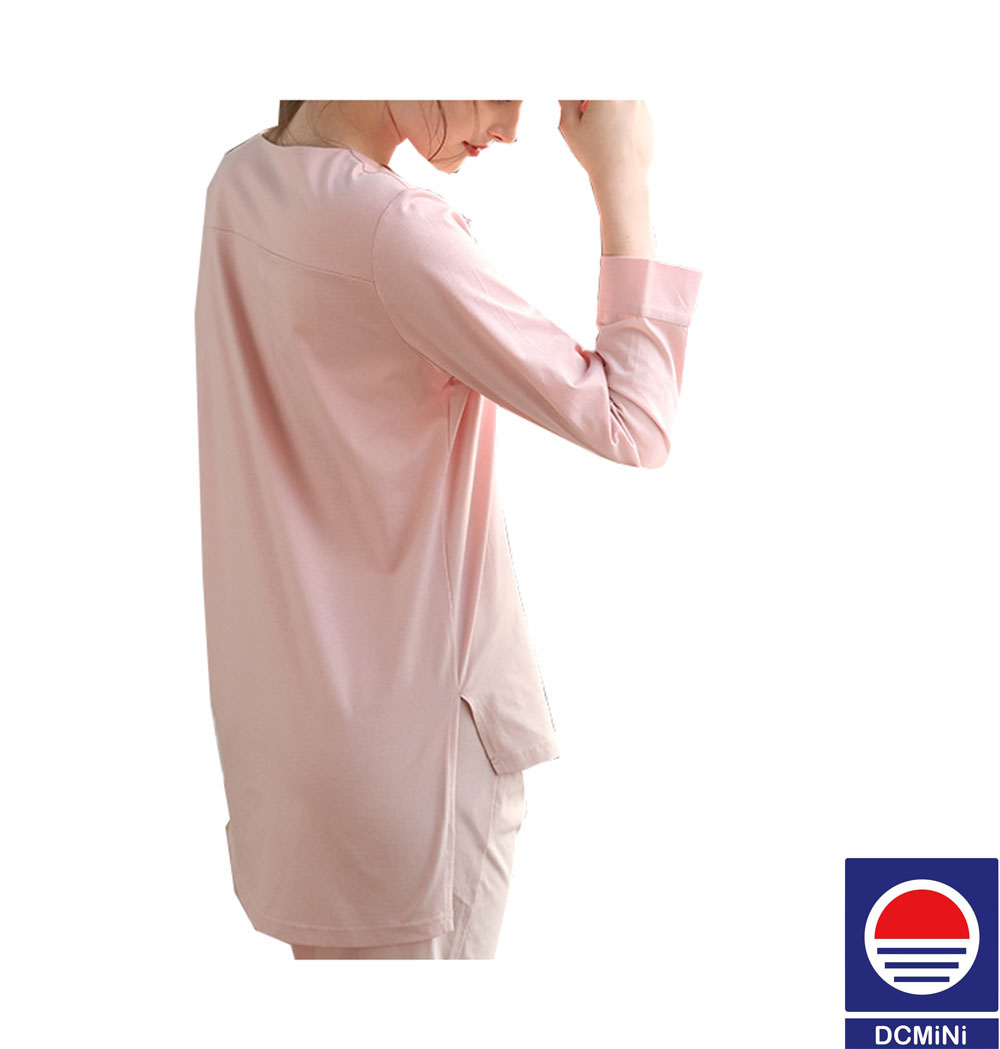 DCMINI Pure Cotton Pajamas Women&apos;s Spring and Summer New Home Service Counter Quality Pajamas Set