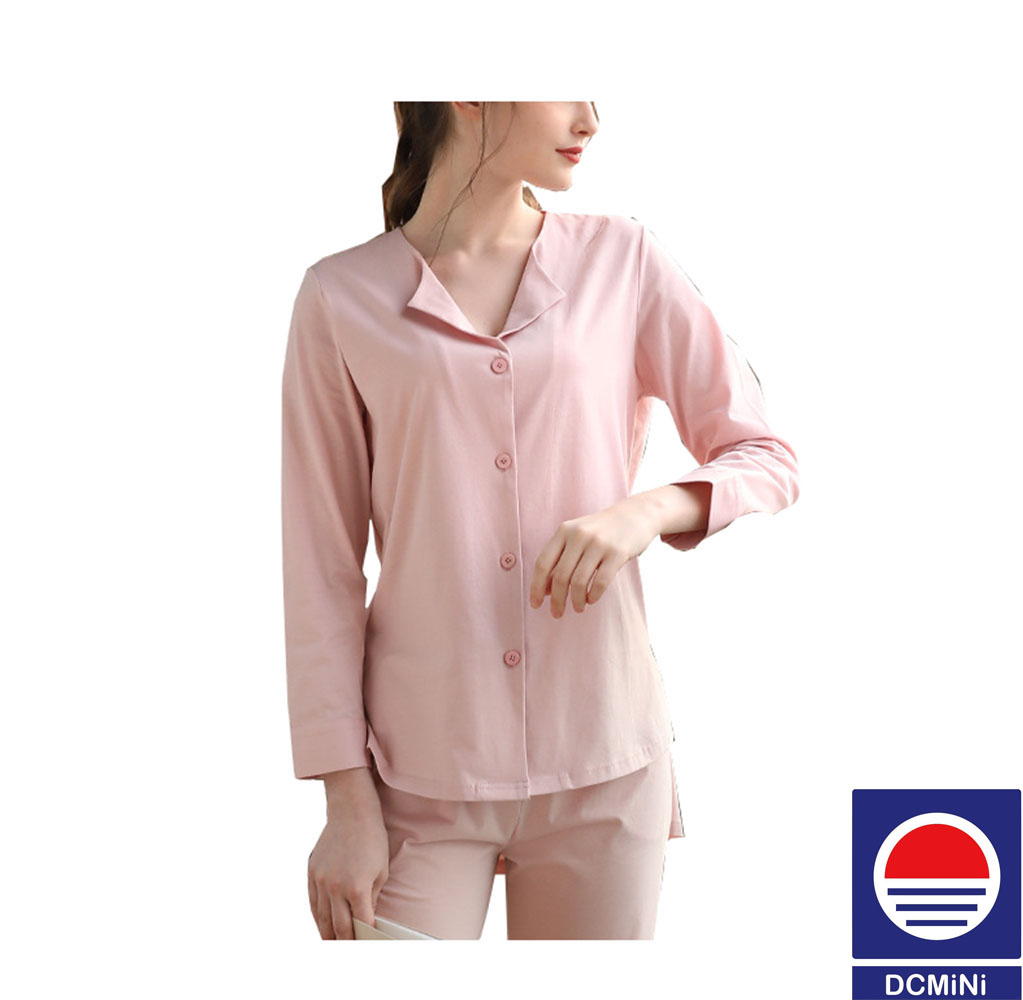 DCMINI Pure Cotton Pajamas Women&apos;s Spring and Summer New Home Service Counter Quality Pajamas Set