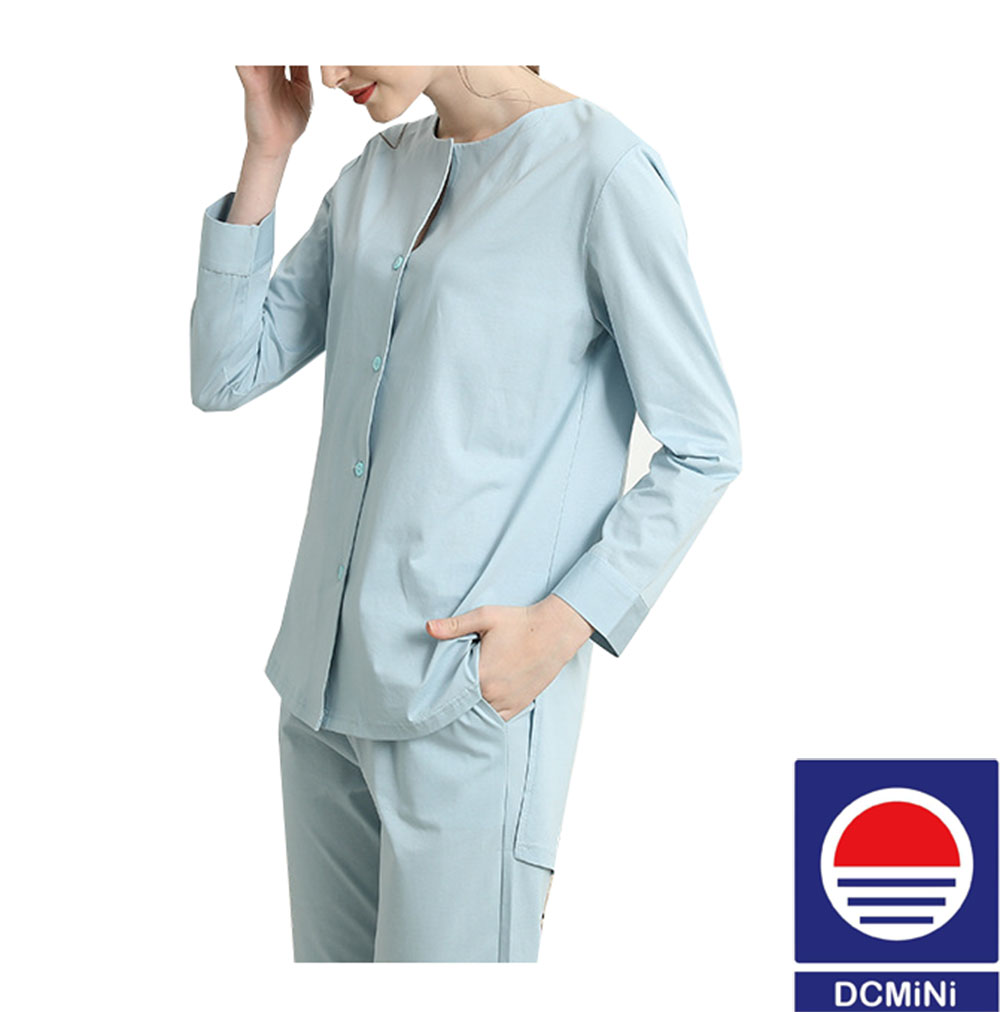 DCMINI Pure Cotton Pajamas Women&apos;s Spring and Summer New Home Service Counter Quality Pajamas Set