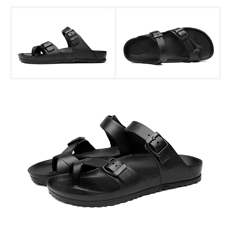 Men&apos;s Open Toe Slip On Fashion Casual Shoes Male Slippers Roman Beach Sandalies Plus Size 40-45