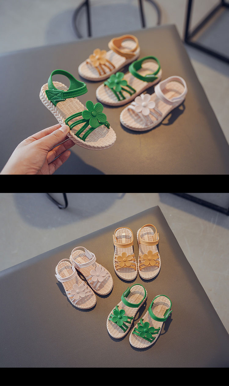Girls Sandals Summer New Children's Fashion Soft Bottom Princess Shoes Baby Shoes Wild Style
