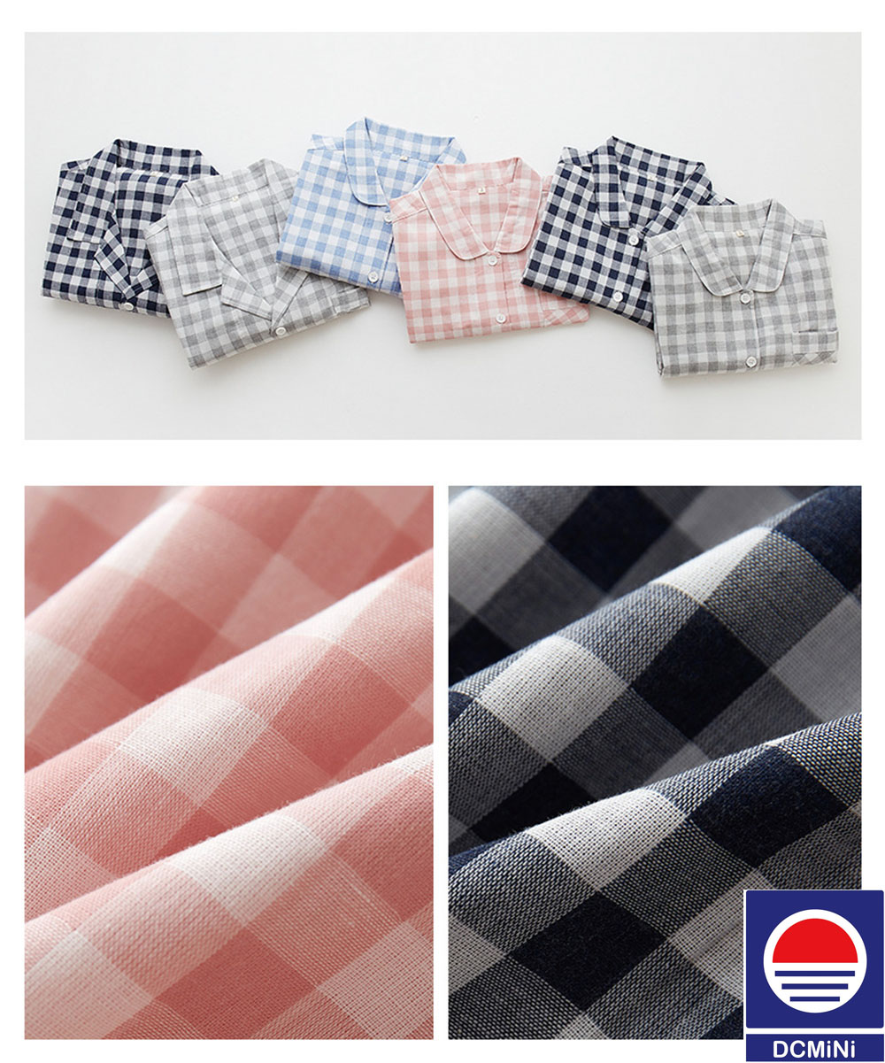 DCMINI Double-layer Cotton Long-sleeved Loose Large Size Cotton Home Service Men's Couple Suit