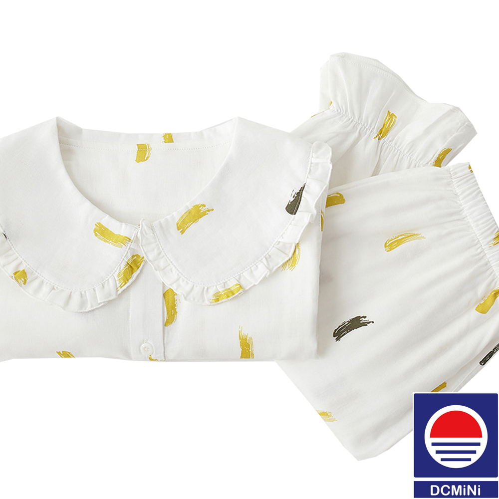 DCMINI Pure Cotton Gauze Pajamas Women Sweet Baby Collar Cotton Summer Thin Home Wear