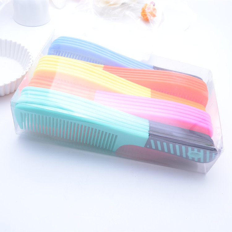 3PCS Plastic comb hair comb straight hair comb beauty tools random colors
