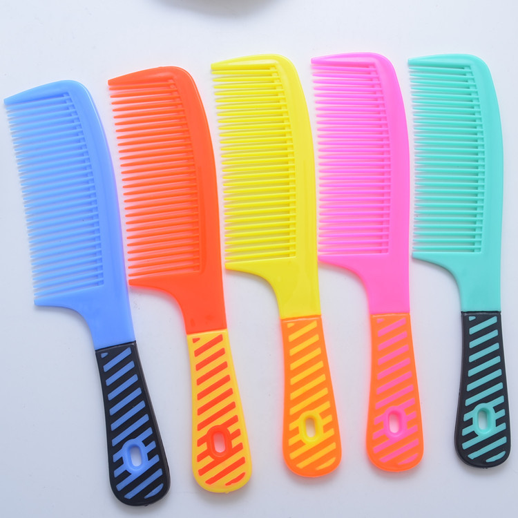 3PCS Plastic comb hair comb straight hair comb beauty tools random colors