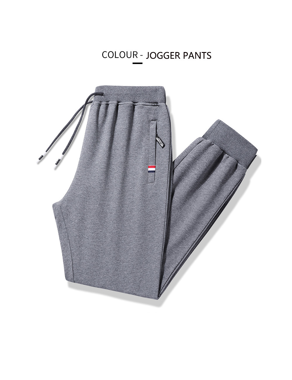 Men&apos;s Basic Pants Cotton Yoga Sweatpants Joggers Straight Running Casual Athletic Pants with Pockets