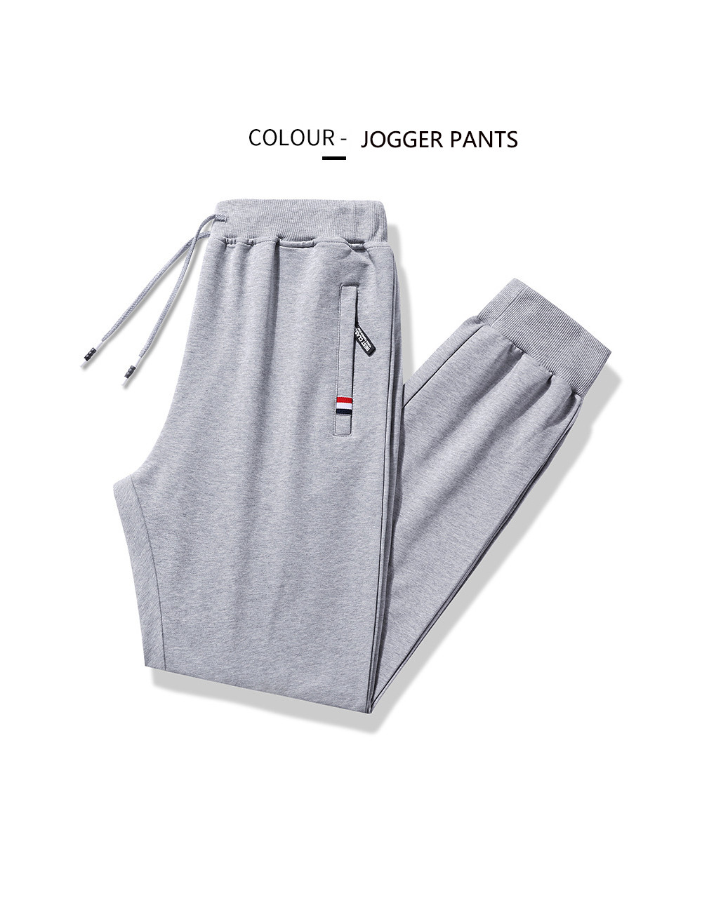 Men&apos;s Basic Pants Cotton Yoga Sweatpants Joggers Straight Running Casual Athletic Pants with Pockets