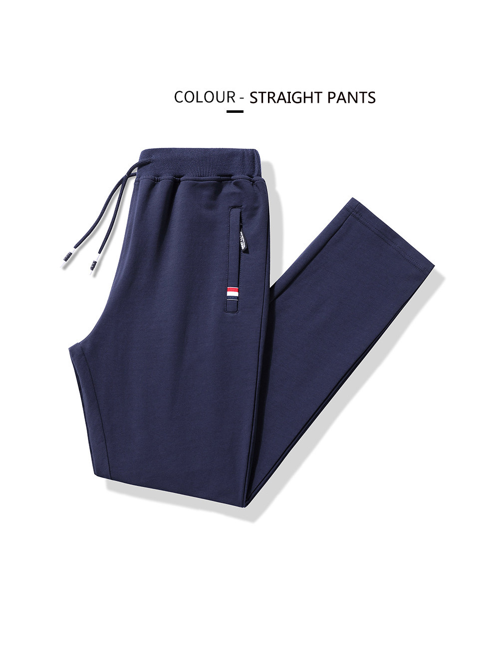 Men&apos;s Basic Pants Cotton Yoga Sweatpants Joggers Straight Running Casual Athletic Pants with Pockets