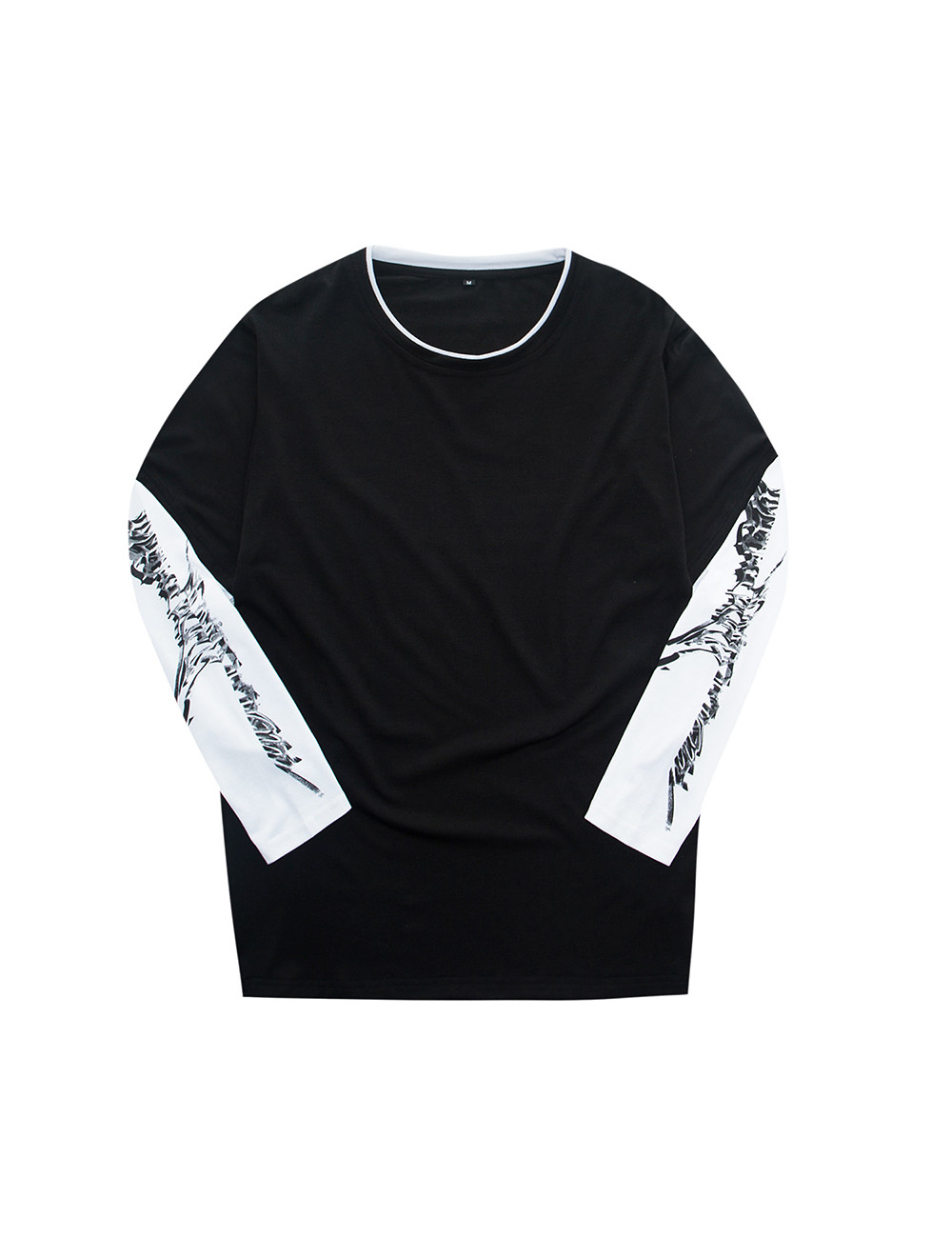 Men&apos;s Long Sleeve Cotton T-Shirt Athletic Casual Loose Crew Top Classic O-Neck Baseball Tee