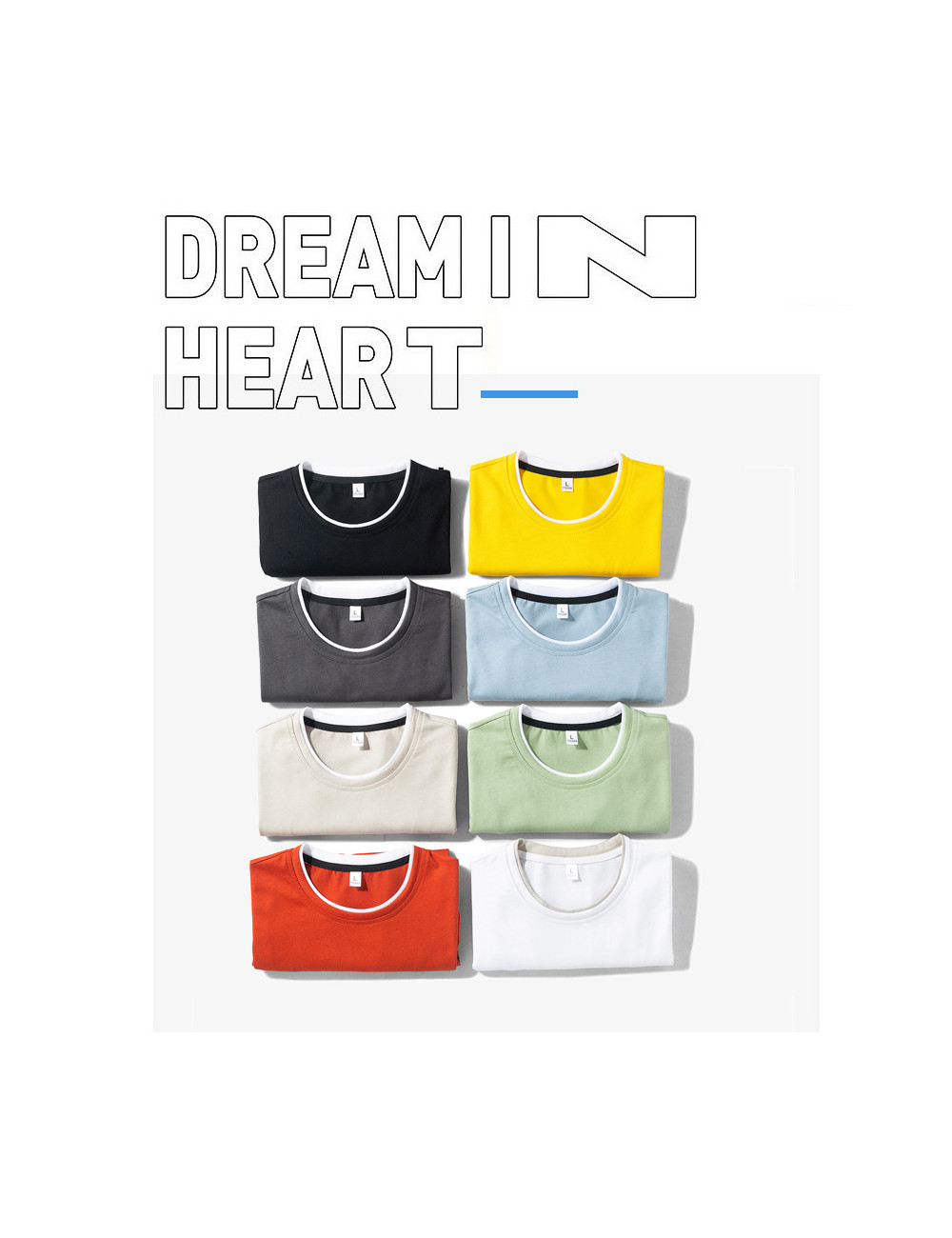 Men&apos;s Long Sleeve Cotton T-Shirt Casual Loose Crew Top Lightweight Classic O-Neck T-Shirts Hoodies