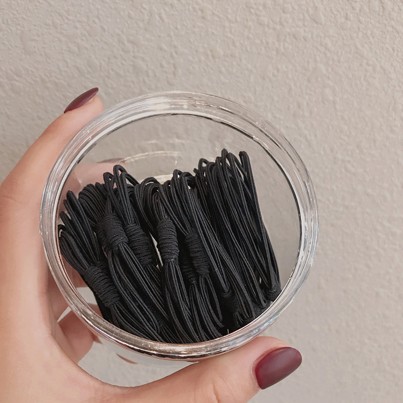 Canned 20 Basic Rubber Band Girl Hair Ring Net Red Ins Headband Simple Four In One Headband