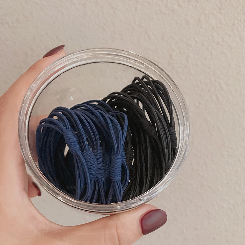Canned 20 Basic Rubber Band Girl Hair Ring Net Red Ins Headband Simple Four In One Headband