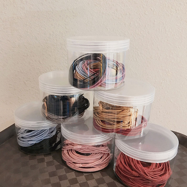 Canned 20 Basic Rubber Band Girl Hair Ring Net Red Ins Headband Simple Four In One Headband