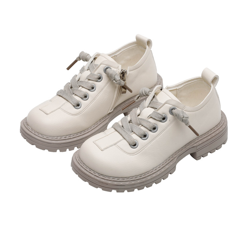 Children's Shoes, Girls' Shoes, All-match Leather Shoes with Soft Soles, Baby Boots