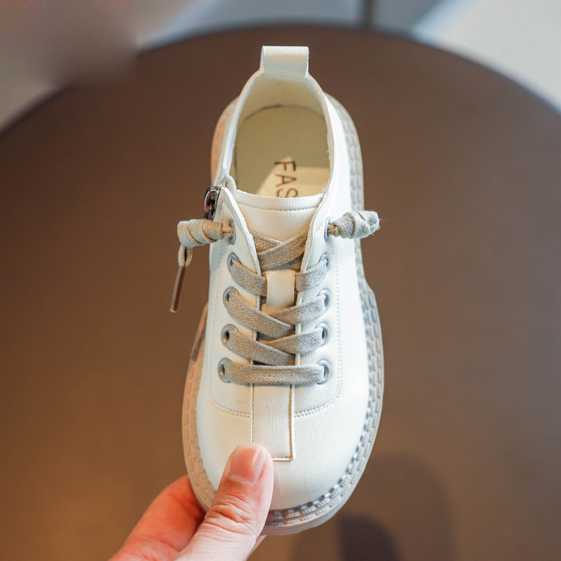 Children's Shoes, Girls' Shoes, All-match Leather Shoes with Soft Soles, Baby Boots