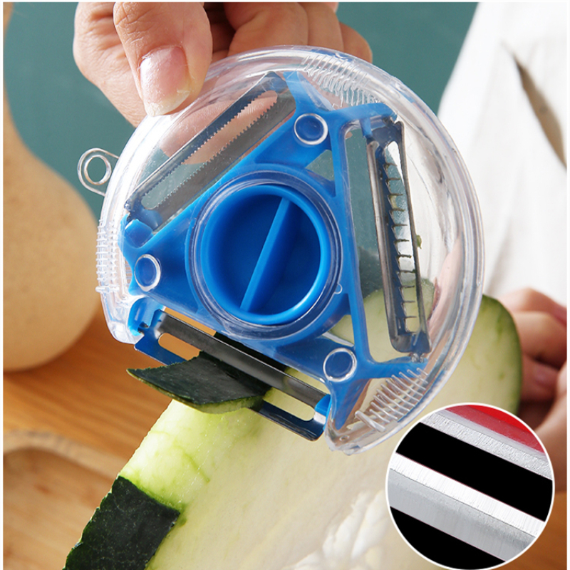 3 in 1 Trio Peeler Set Slicer Stainless Steel Shredder Cutter Multi Peel Blade Grater Kitchen Tool