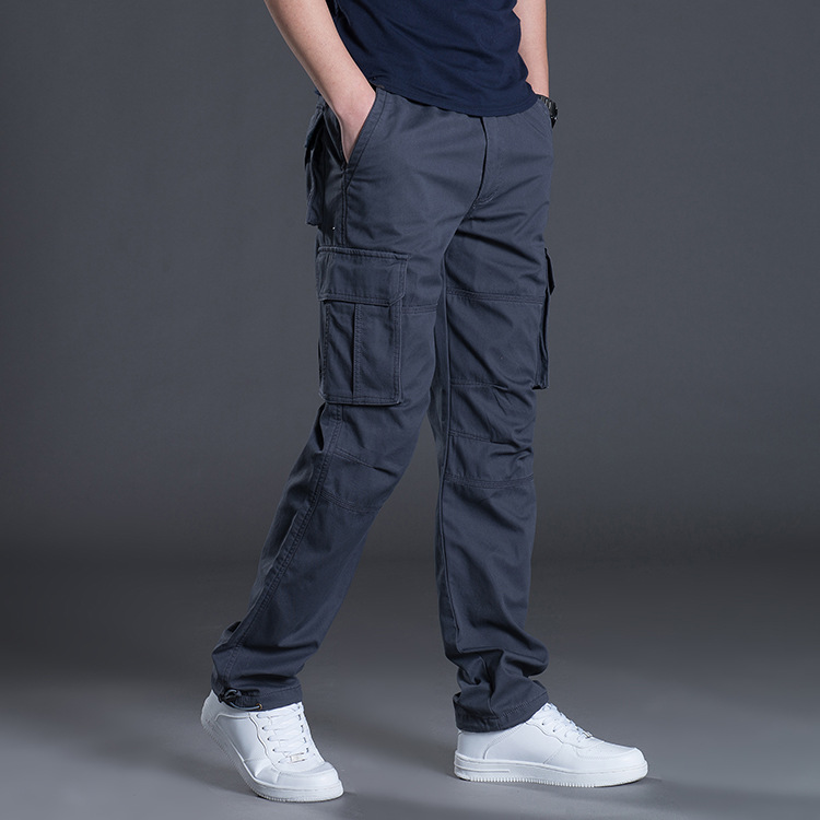 Men's Cargo Pants Mens Casual Multi Pockets Military Large size Tactical Pants Men Outwear Army Straight slacks Long Trousers