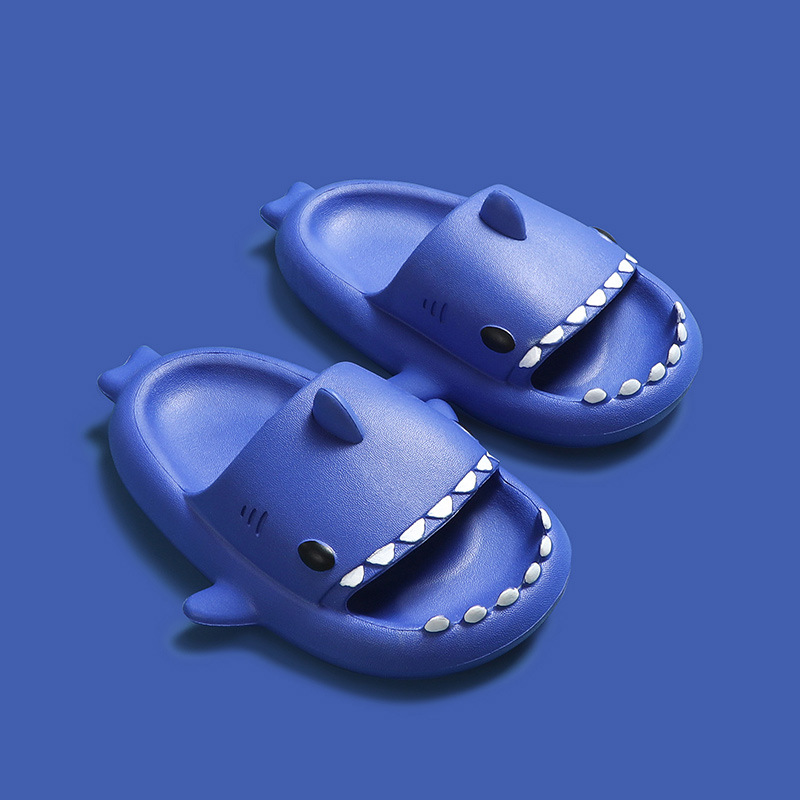 Three-dimensional Shark Eva Slippers Children Slippers Summer Home Furnishing Children Parent-child Non-slip Soft Bottom Baby Slippers