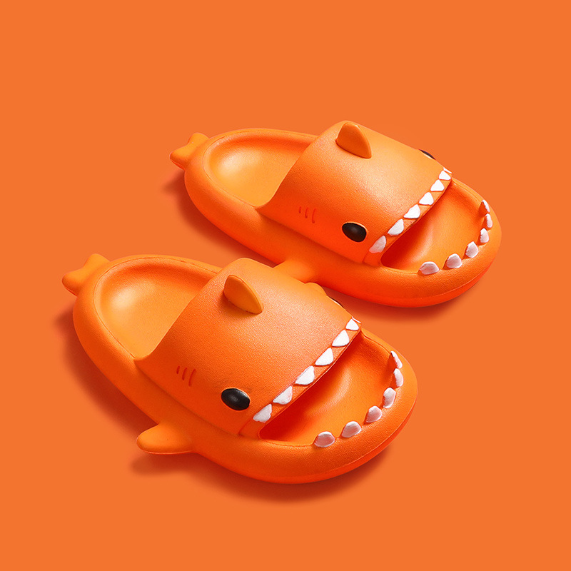 Three-dimensional Shark Eva Slippers Children Slippers Summer Home Furnishing Children Parent-child Non-slip Soft Bottom Baby Slippers