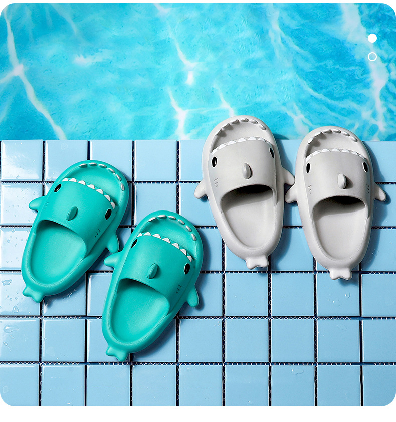 Three-dimensional Shark Eva Slippers Children Slippers Summer Home Furnishing Children Parent-child Non-slip Soft Bottom Baby Slippers