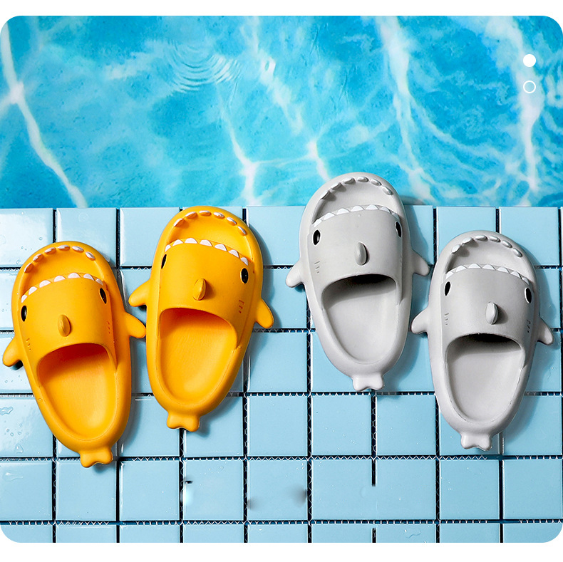 Three-dimensional Shark Eva Slippers Children Slippers Summer Home Furnishing Children Parent-child Non-slip Soft Bottom Baby Slippers