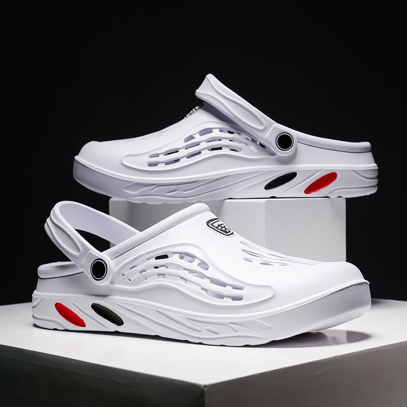Large Size 48-49 Size New Men's Beach Shoes Men's Shoes Big Hole Shoes Slippers Casual Outdoor Summer Sandals Men
