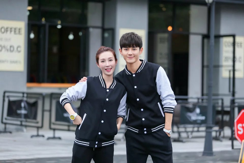 Autumn and Winter Plus Lush Baseball Clothing Sweater Long -sleeved Group Work Clothes