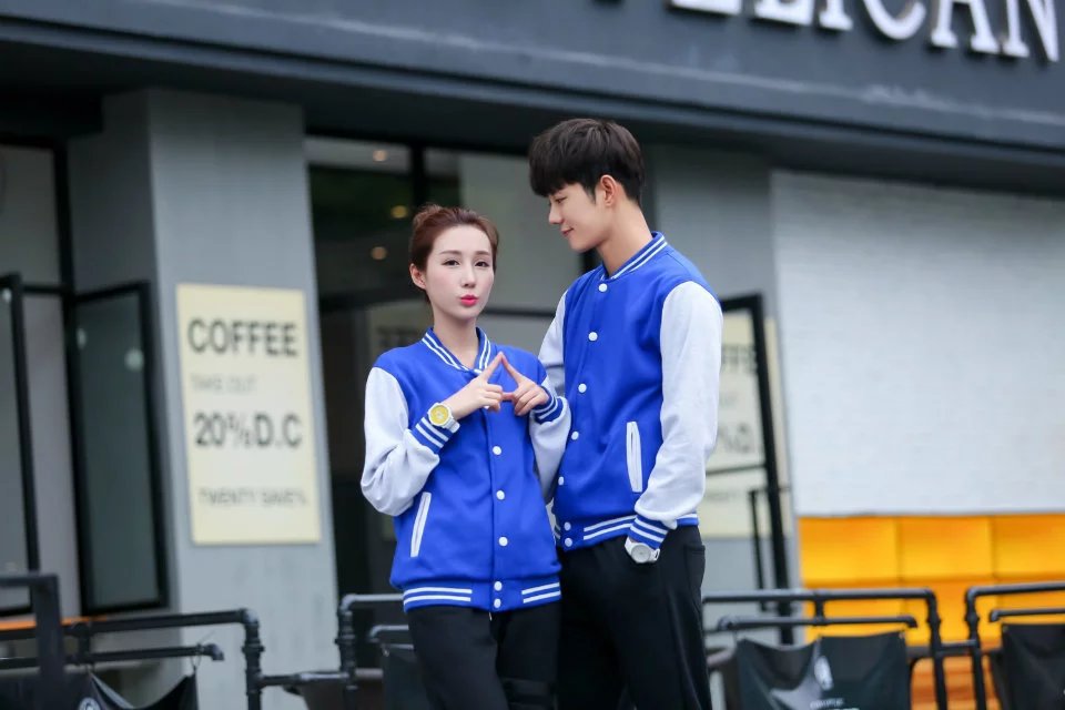Autumn and Winter Plus Lush Baseball Clothing Sweater Long -sleeved Group Work Clothes
