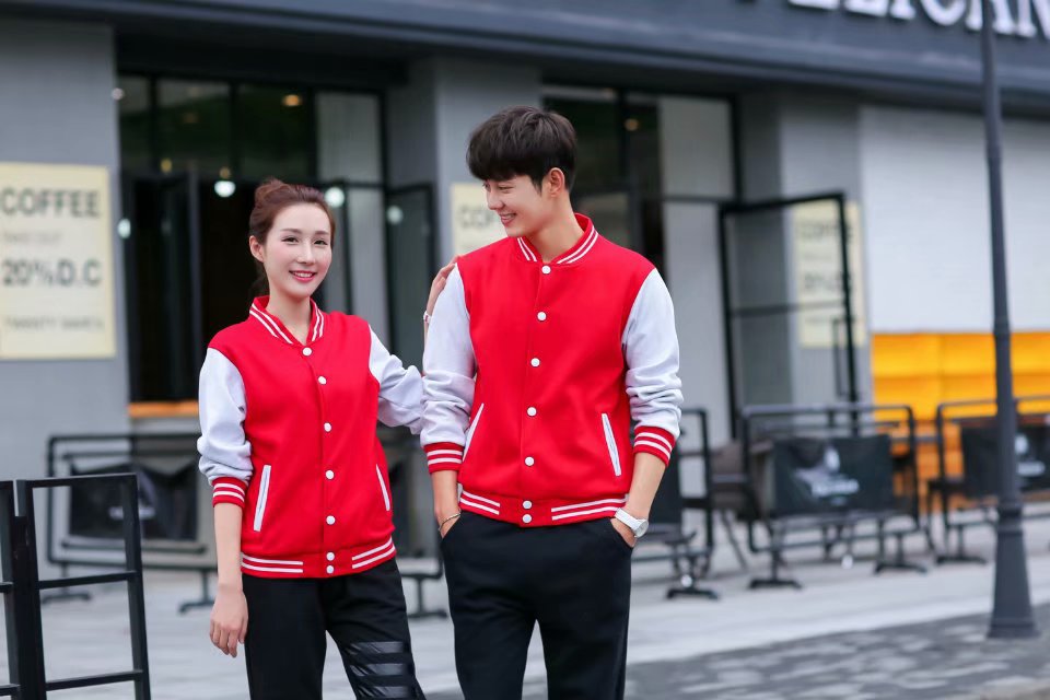 Autumn and Winter Plus Lush Baseball Clothing Sweater Long -sleeved Group Work Clothes