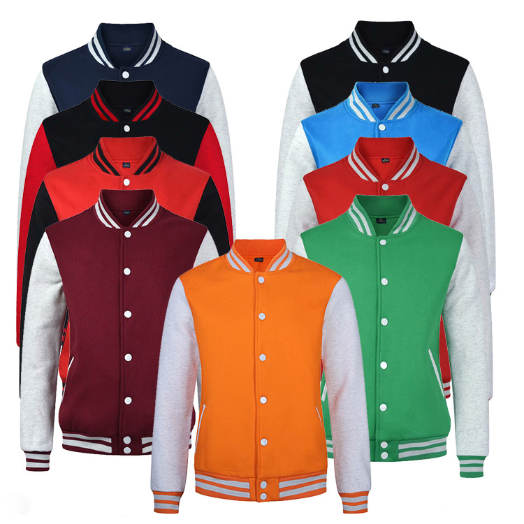 Autumn and Winter Plus Lush Baseball Clothing Sweater Long -sleeved Group Work Clothes