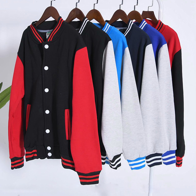 Autumn and Winter Plus Lush Baseball Clothing Sweater Long -sleeved Group Work Clothes