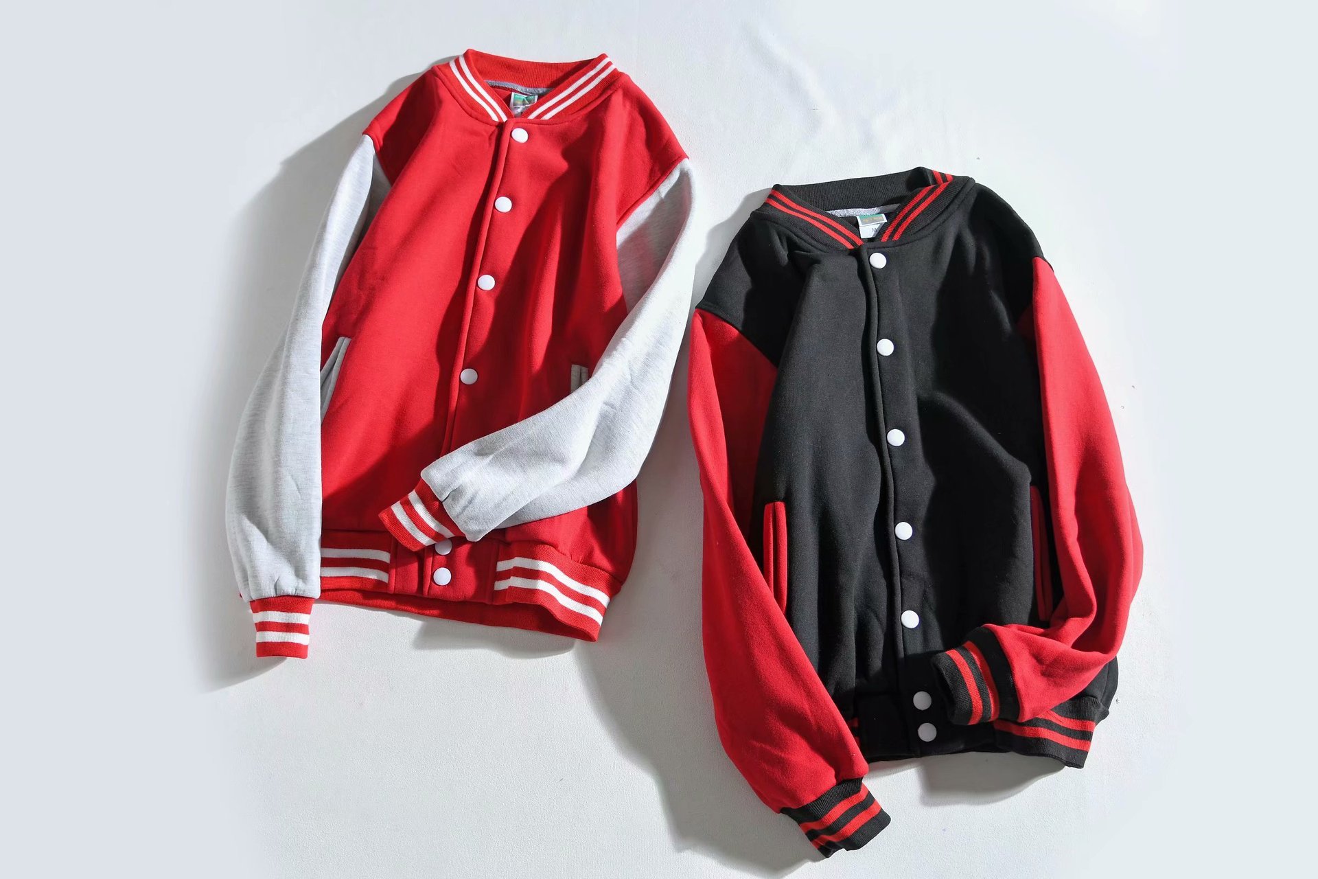 Autumn and Winter Plus Lush Baseball Clothing Sweater Long -sleeved Group Work Clothes