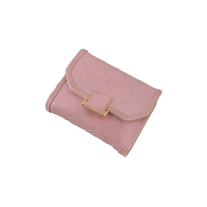 Fashion Zero Wallet Women's Short Caviar Checkered Driving License Bag Wallet Multi Card Integrated Bag