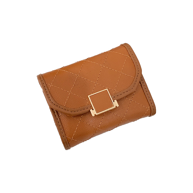 Fashion Zero Wallet Women's Short Caviar Checkered Driving License Bag Wallet Multi Card Integrated Bag
