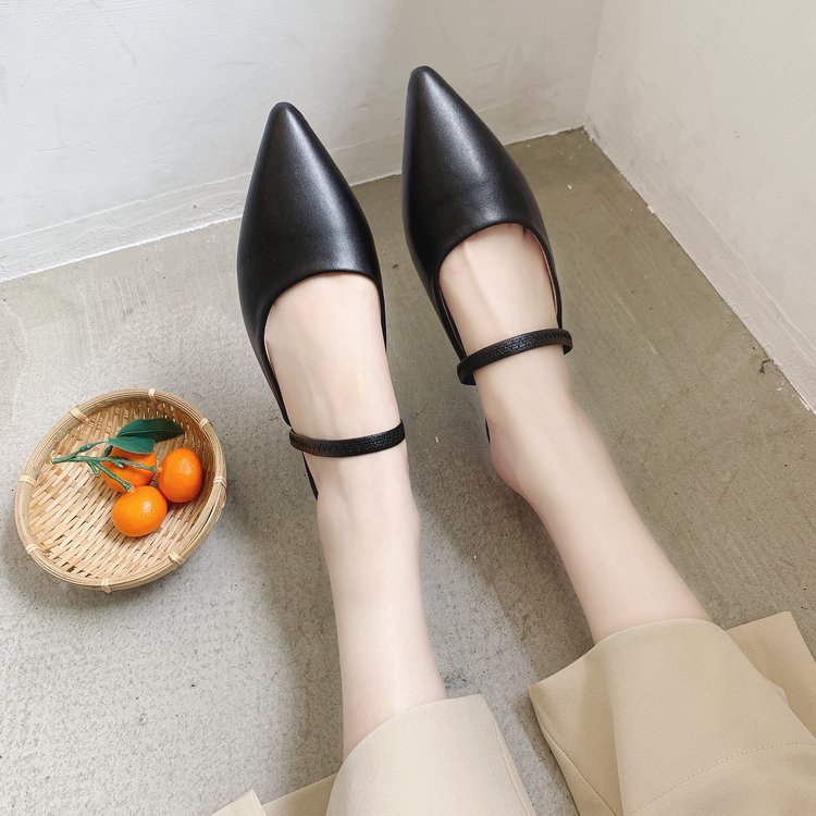 Women Slippers Low Heel Fashion Mules Shoes Pointed Toe Slide Sandal Ladies Slides Flip Flop