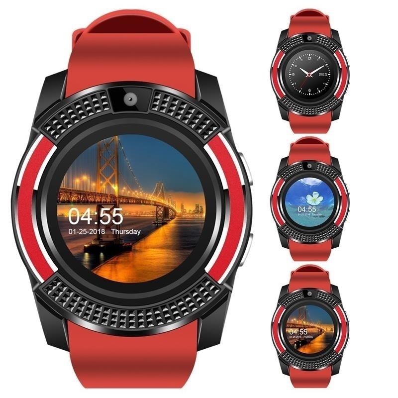 V8 Smart Watch Bluetooth Touch Screen Android Waterproof Sport Smartwatched with Camera SIM Card