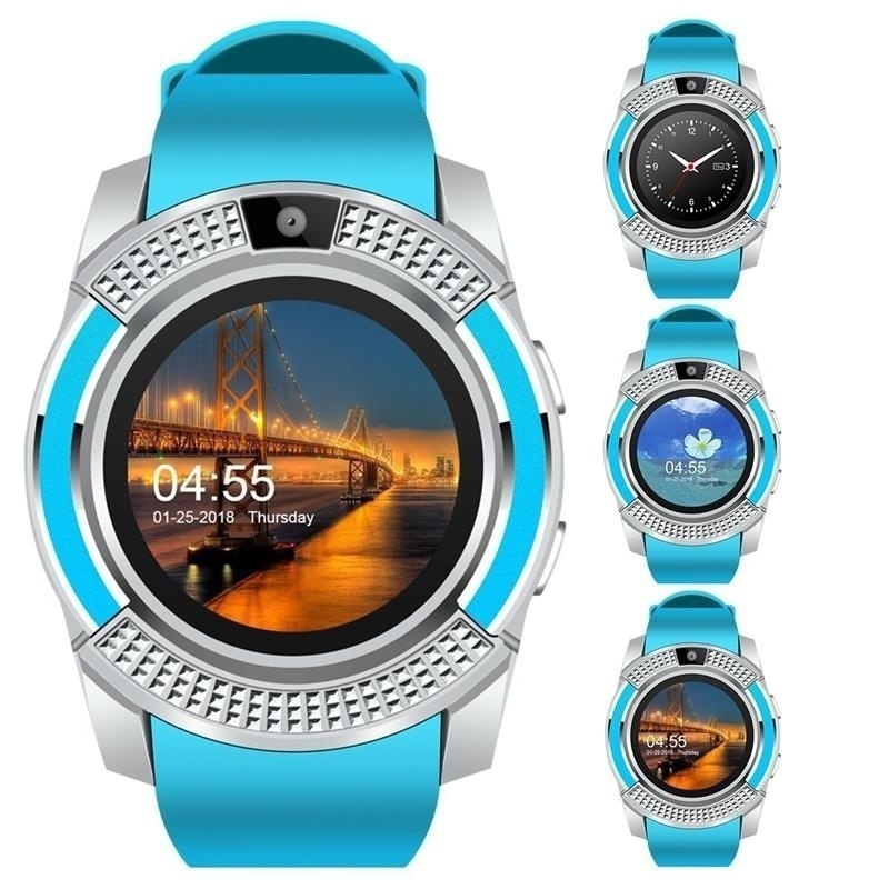 V8 Smart Watch Bluetooth Touch Screen Android Waterproof Sport Smartwatched with Camera SIM Card