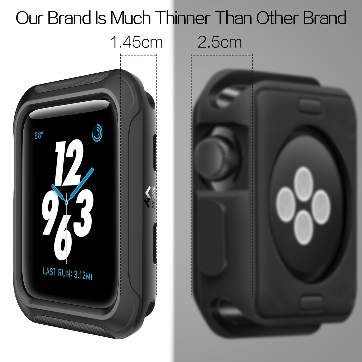 Compatible Apple Watch case 38mm 40mm 42mm 44mm Compatible series1-2-3-4-5 Iwatch case